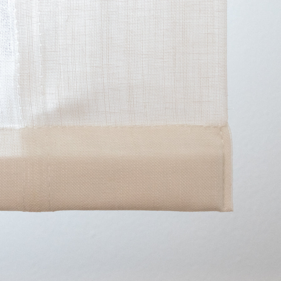 Estor Lino Estructurado Blanco opacidad Baja