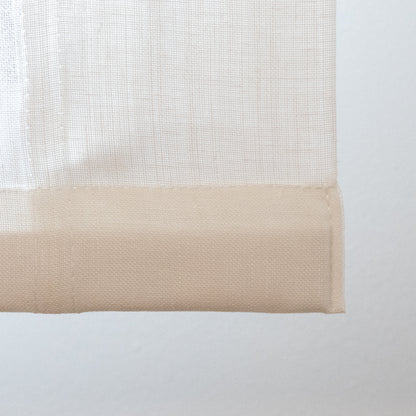 Estor Lino Estructurado Blanco opacidad Baja