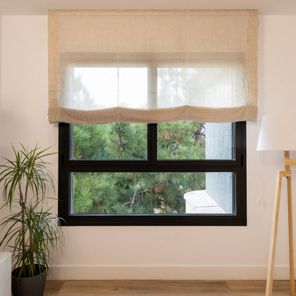 Estor Lino Estructurado Natural opacidad Baja