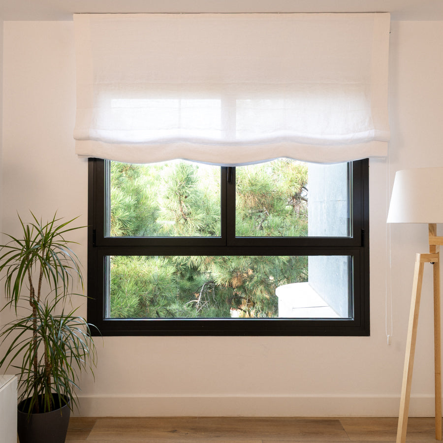 Estor 100% Lino Blanco opacidad Media