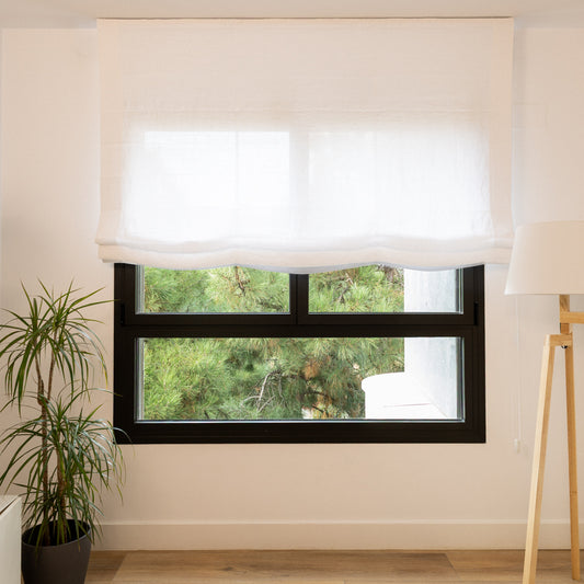 Estor 100% Lino Blanco opacidad Media